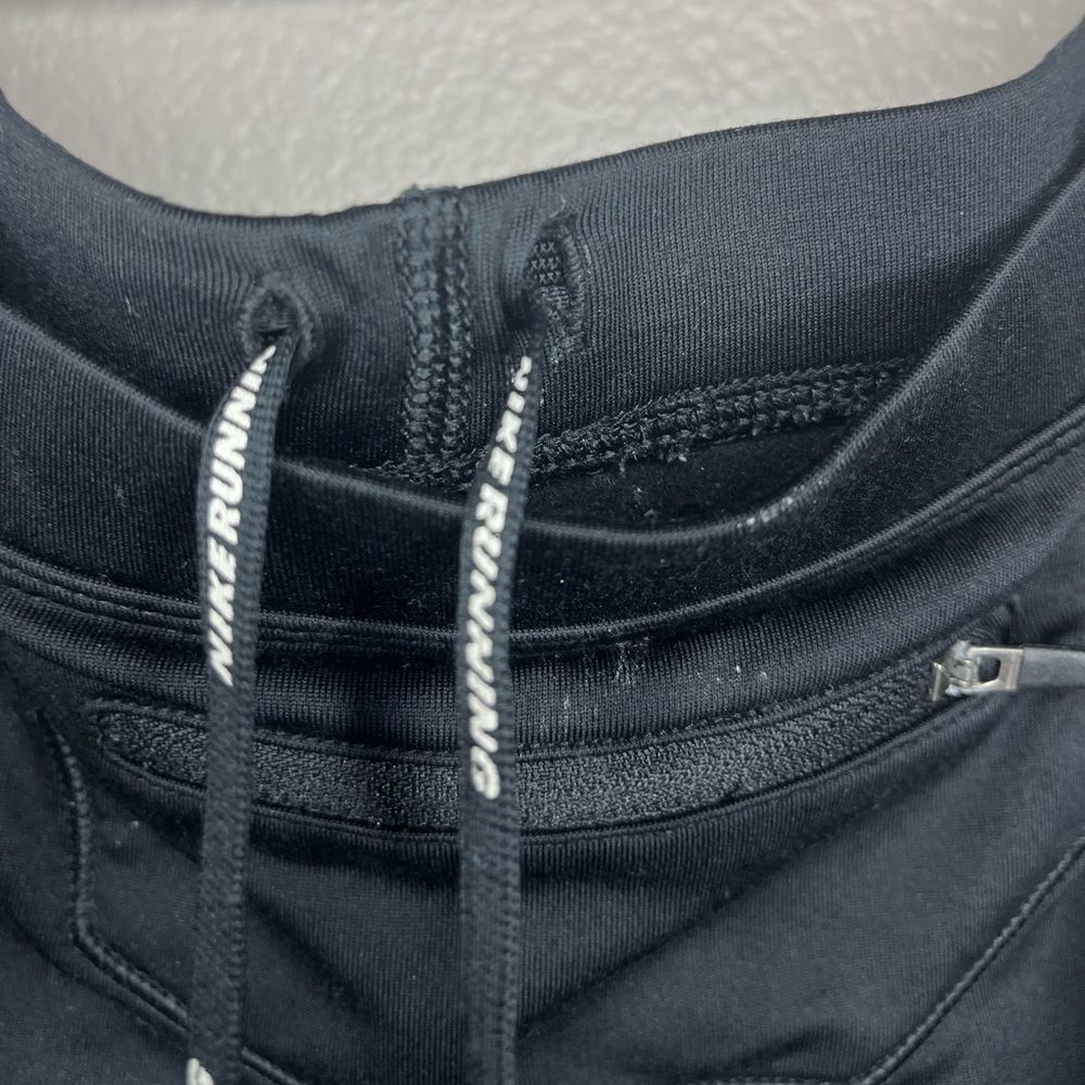 Nike Dri Fit Black Ankle Zip Leggings Size: Womens Tights - Picture 3 of 11